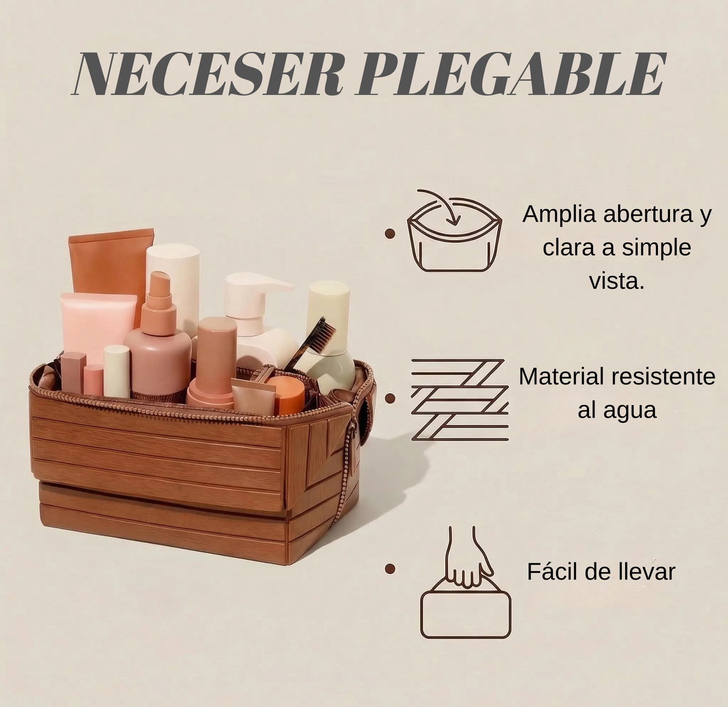 Neceser plegable premium
